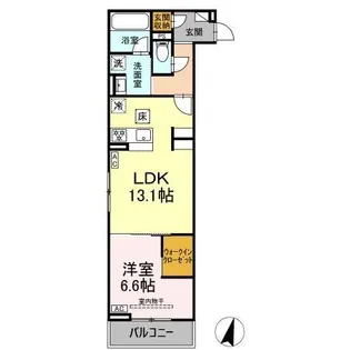 アローフィールド杏【1階】の間取り