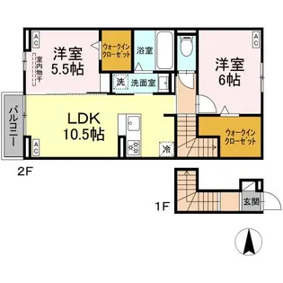 CASA TAKEKURA【2階】の間取り