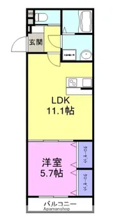 ポルトフィーノ長岡【1階】の間取り