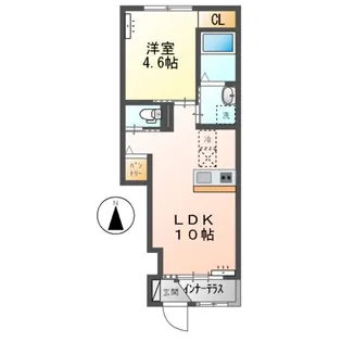 APGヴィラ徳倉A【1階】の間取り