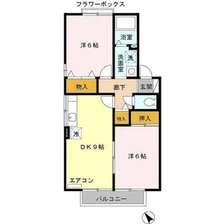 エクセル松下 A【2階】の間取り