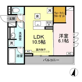サン グレイス【1階】の間取り