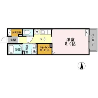 LEGATO K(レガートケイ)【2階】の間取り