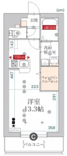 ヘリテージ宮町【2階】の間取り