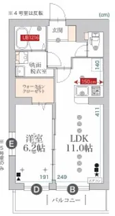 ヘリテージ宮町【3階】の間取り
