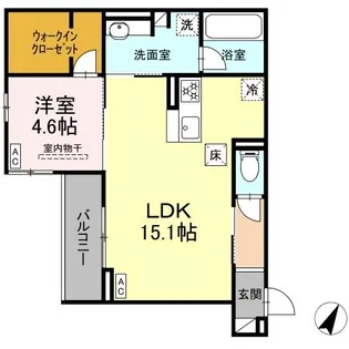LAKE LOUISE【1階】の間取り