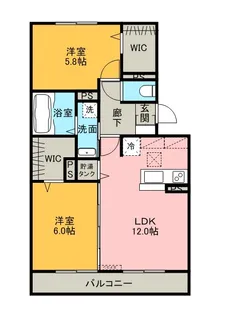 リヴェールコッコロ【3階】の間取り
