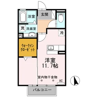 カンパーニュタナゴコロ【2階】の間取り