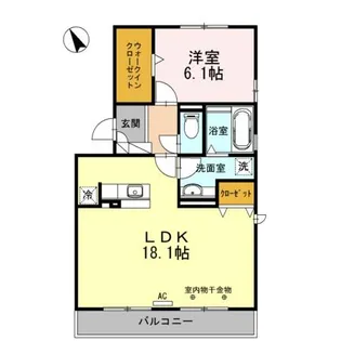 タウンリバティ【3階】の間取り