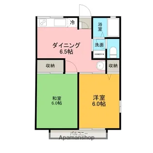 像利居【202号室】の間取り