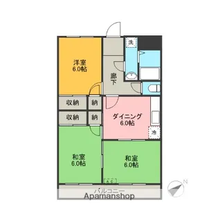 静岡県三島市谷田【マンション】の間取り