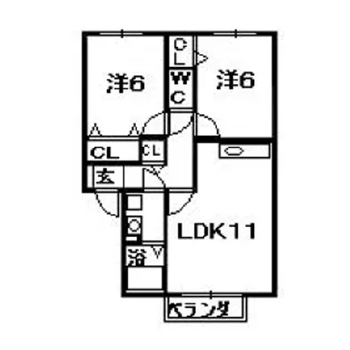 プチソレイユ【1階】の間取り