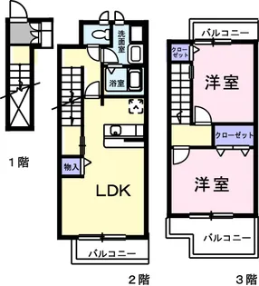 メゾン ド ソレイユ【2階】の間取り