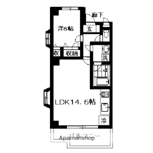 ルインズⅡ【301号室】の間取り