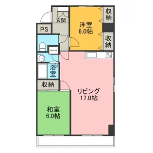 ルピナス伏見【2階】の間取り