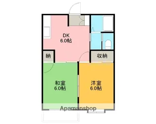 東府屋ハイツ【1階】の間取り