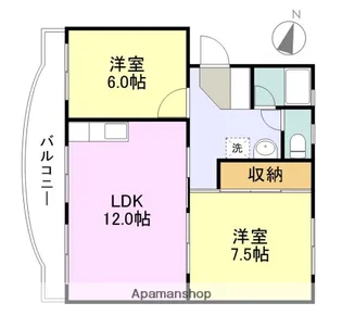 コーポラス杉山フィーア【3階】の間取り