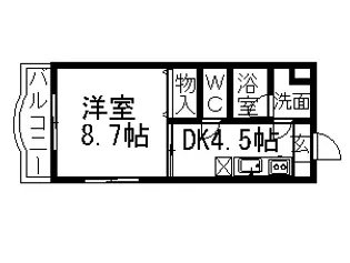 グランマレ デュオ【3階】の間取り