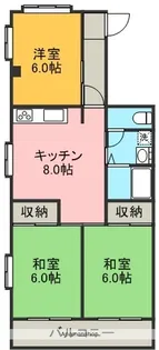 間眠ハイツ【2階】の間取り