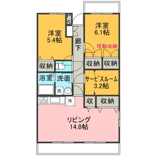シレンシオ ベルデ【1階】の間取り