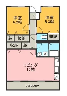 ミレニアム・パレ【1階】の間取り