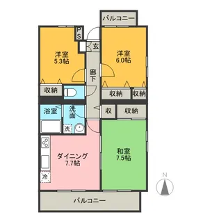 シレンシオ パティオ【3階】の間取り