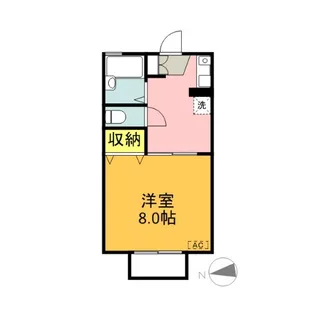 タウンコート参番館【2階】の間取り