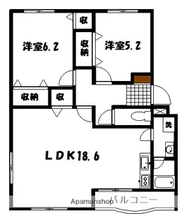 シティコート東町【3階】の間取り