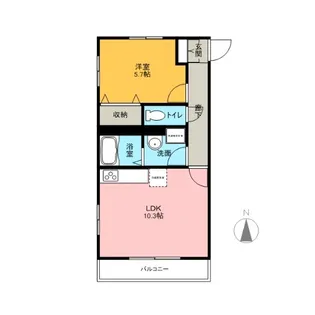 グランセードル【5階】の間取り
