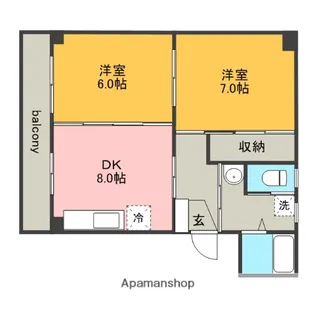 遠藤ハイツC【3階】の間取り