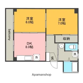 遠藤ハイツC【3階】の間取り