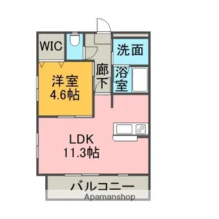 ビオモンテ【2階】の間取り