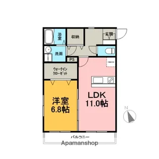 ラポール今沢【3階】の間取り