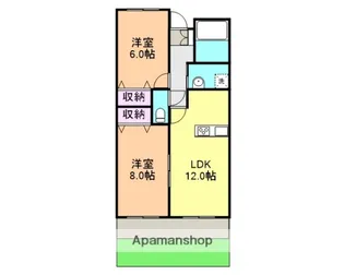 パークヒルズ大岡【1階】の間取り