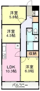 ルヴィアンM【1階】の間取り