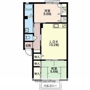 ディアス下土狩【2階】の間取り