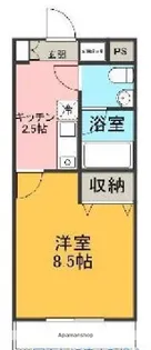 長谷川マンション幸原【2階】の間取り