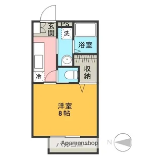 LIFE LIKE21Ⅱ【201号室】の間取り