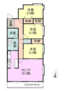 シーザースパレス【2階】の間取り
