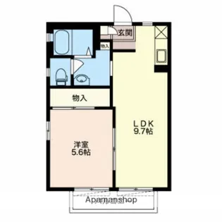 フレグランス上大沢C【2階】の間取り