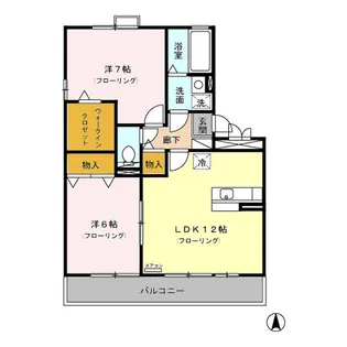 サンハイムさつき【3階】の間取り