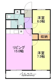 アパルトメントK【2階】の間取り