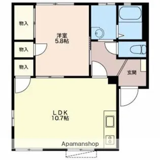 ファミールエンドー【1階】の間取り