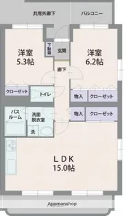 コルティーレ桜堤【4階】の間取り