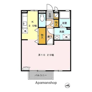 リジョンロード加茂川【2階】の間取り