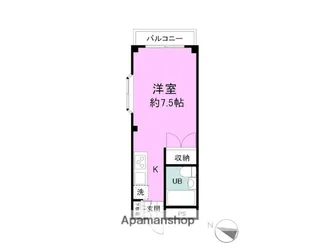 ルネコート三島【4階】の間取り