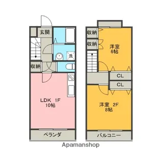 メゾンアストリア【1階】の間取り