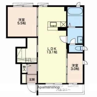 メゾンドゥ ジャンティーユ【1階】の間取り
