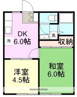 はぴねすハウス【1階】の間取り