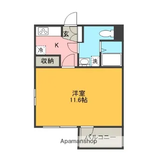 長谷川マンションセブン【3階】の間取り